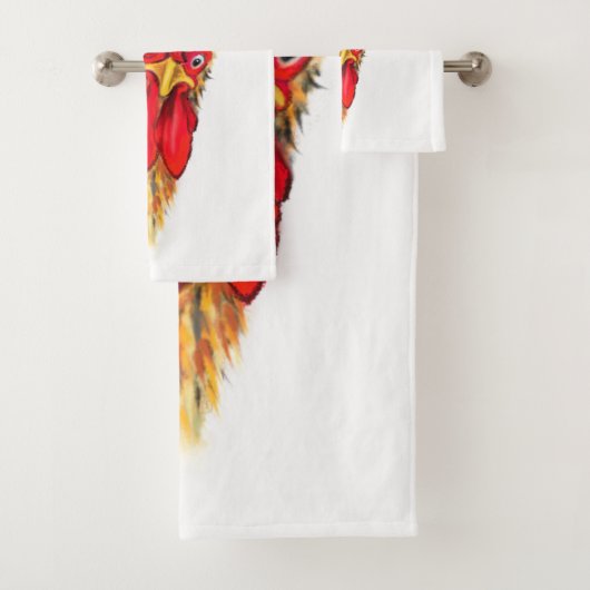 Funny Bath Handtücher überraschend Rooster - Custo (Insitu)
