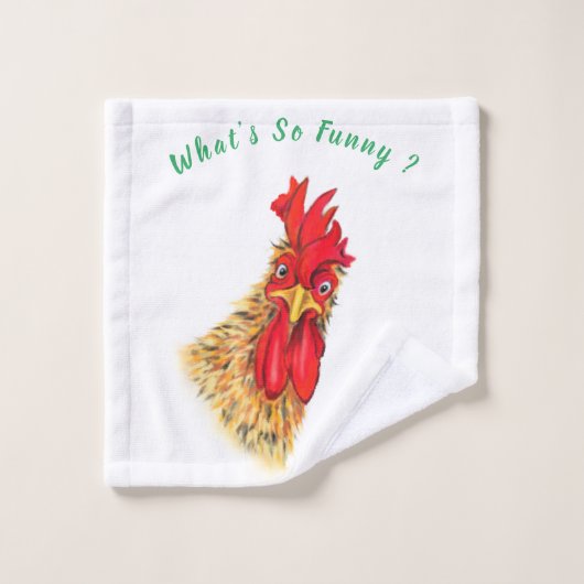 Funny Bath Handtücher überraschend Rooster - Custo (Waschlappen)