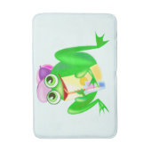 Funny Bath Mat mit Happy Frog Badematte (Vorderseite Vertikal)