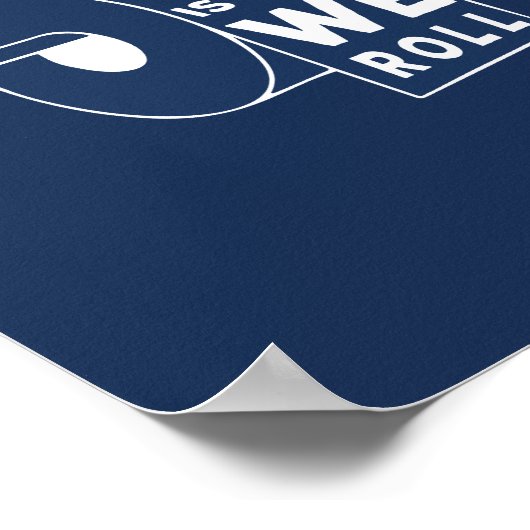 Funny Bathroom Art - So rollen wir Poster (Ecke)