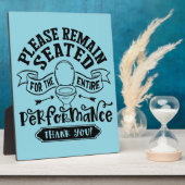 Funny Bathroom Humor – Please Remain Seated Fotoplatte (Seite)