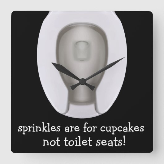 Funny Bathroom Novelty Wall Uhren (Vorderseite)