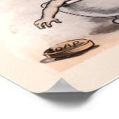 Funny Bathroom Poster (Ecke)