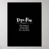 Funny Bathroom Toilet Deja Poo Quote Text Poster (Vorne)