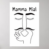 funny bathroom wall art poster (Vorne)