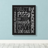 Funny Bathrop Leinwand Art Collection (Insitu (Holzboden))