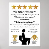 Funny Bathrop Reviews Poster (Vorne)