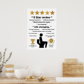 Funny Bathrop Reviews Poster (Küche)