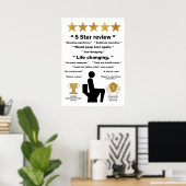 Funny Bathrop Reviews Poster (Heimbüro)