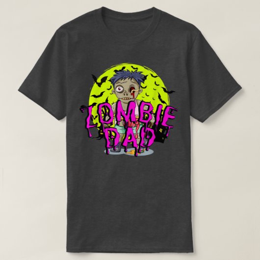 Funny Bats Zombie Vater T-Shirt (Design vorne)
