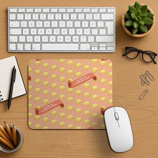 Funny Battenberg Heaven ist ein Kuchen auf Erden-M Mousepad