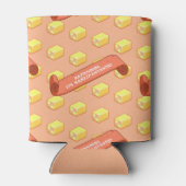 Funny Battenberg Marzipantastic! Pixel Art Pattern Dosenkühler (Rückseite)