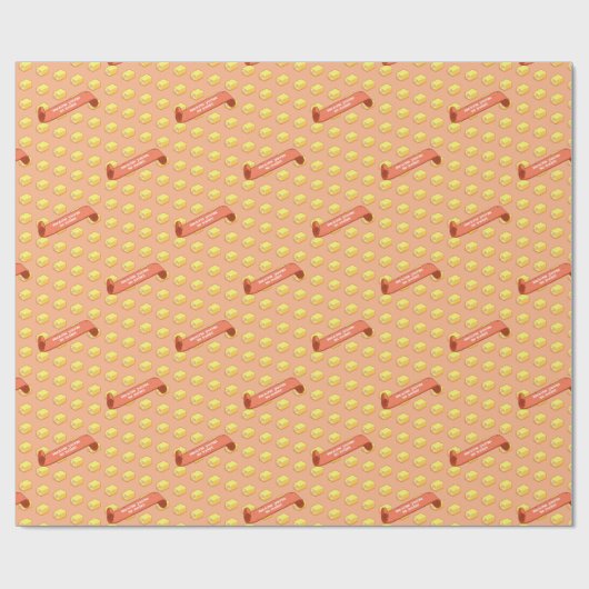 Funny Battenberg, weil du so süßes Muster bist Geschenkpapier (Flach)