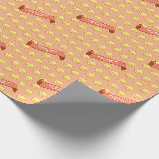 Funny Battenberg, weil du so süßes Muster bist Geschenkpapier (Ecke)