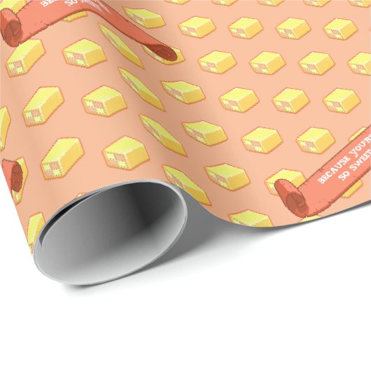 Funny Battenberg, weil du so süßes Muster bist Geschenkpapier (Rolleneckpunkt)