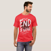 Funny Battery Dead Geeks Nerds Doomsday T-Shirt (Vorne ganz)