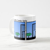 Funny Batting Cage Stickman Tasse - 083 (Vorderseite Links)