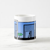 Funny Batting Cage Stickman Tasse - 083 (Mittel)