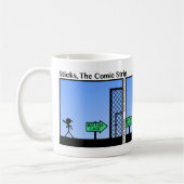 Funny Batting Cage Stickman Tasse - 083 (Links)
