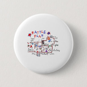 Funny Battle Plan Weihnachten Zuhause Kids Hand Da Button
