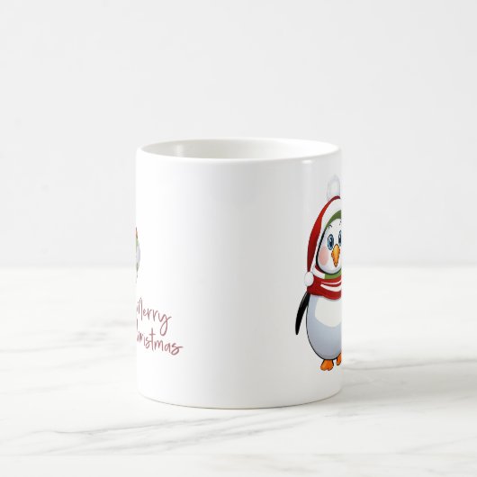 Funny Bauble Buddy Penguin Weihnachten Kaffeetasse (Mittel)