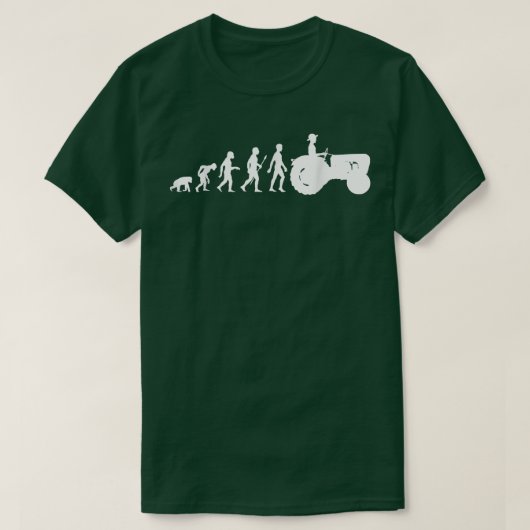 Funny Bauer Evolution Design auf dem Bauernhof T-Shirt (Design vorne)