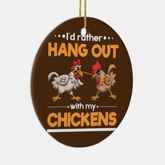 Funny Bauer Farm Animal Id eher mit Hangout Keramik Ornament (Rechts)