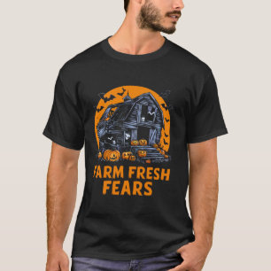 Funny Bauer Kostüm Halloween Traktor Spooky Pump T-Shirt