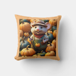 Funny Bauer Maus mit Pumpkins-Kissen-Kissen Kissen