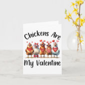 Funny Bauern - Männer Frauen Hühnchen sind mein Va Karte (Gelbe Blume)