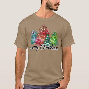 Funny Baum Weihnachtslicht pajama Familie mas cust T-Shirt