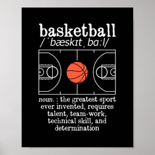 Funny Bball Spieler Bester Sportball je Basketball Poster