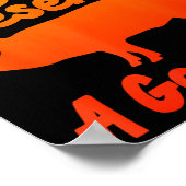 Funny Bbq Art For Men Women Grilling Meat Smoking Poster (Ecke)