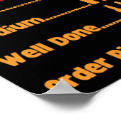 Funny Bbq Beer Bottles Grill Timer For Ckyard Rbec Poster (Ecke)