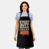 Funny BBQ Chef Every Butt Deserves A Good Rub Schürze (Getragen)