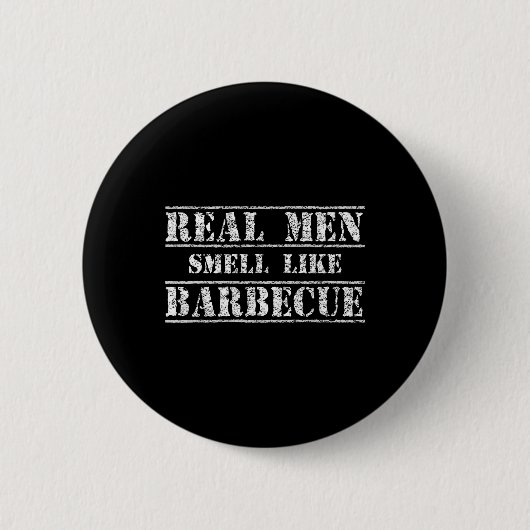 Funny Bbq Grilling Gift Shirt Real Men Smell Like Button (Vorderseite)