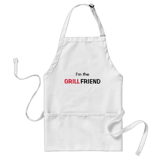 Funny BBQ Helper I'm The Grillfriend Girlfriend Schürze (Vorne)