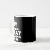 Funny Bbq Meat Smoking Design Kaffeetasse (Vorderseite Links)