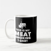 Funny Bbq Meat Smoking Design Kaffeetasse (Links)