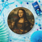 Funny BBQ Mona Lisa Pappteller (Party)