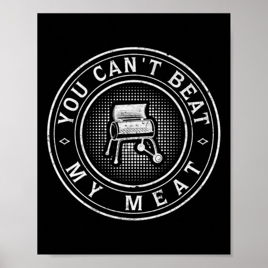 Funny Bbq Pit Reverse Flow Smoker Accessory Grill  Poster (Vorne)