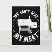 Funny Bbq T Reverse Flow Smoker Accessory Dad Gril Karte (Vorderseite)