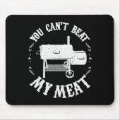 Funny Bbq T Reverse Flow Smoker Accessory Dad Gril Mousepad (Vorne)