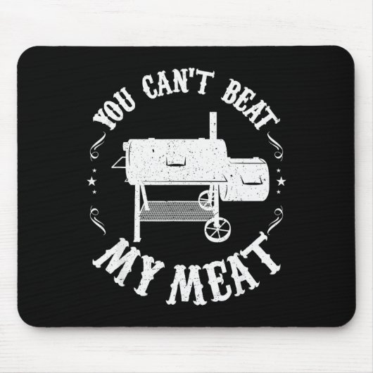 Funny Bbq T Reverse Flow Smoker Accessory Dad Gril Mousepad (Vorne)