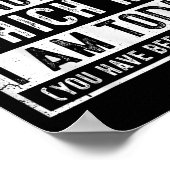 Funny Be Careful I'm Not Sure Which Me Today Humor Poster (Ecke)