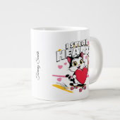 Funny "Be My Valentine" für sie - Niedliches Gesch Jumbo-Tasse (Vorderseite Rechts)