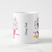 Funny "Be My Valentine" für sie - Niedliches Gesch Jumbo-Tasse (Vorderseite)