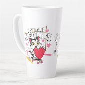 Funny "Be My Valentine" für sie - Niedliches Gesch Milchtasse (Linke Ecke)