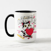 Funny "Be My Valentine" für sie - Niedliches Gesch Tasse (Links)