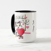 Funny "Be My Valentine" für sie - Niedliches Gesch Tasse (Vorderseite Links)